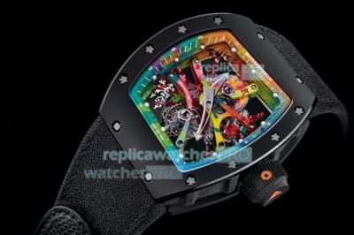 Swiss Quality Replica Richard Mille RM68-01 Tourbliion Cyril Kongo Black Bezel Watch